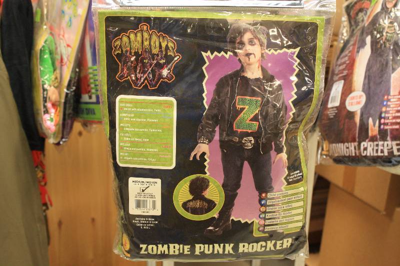 lot 193 image: Zombie Punk Rocker Size Medium Kids Costume