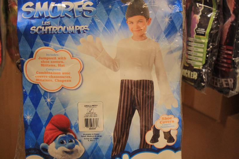 lot 195A image: The Smurfs Hackus Child Costume Size Small 4-6