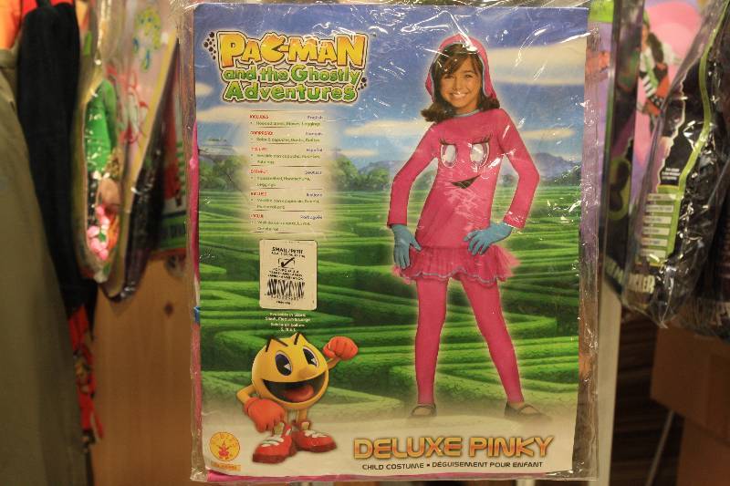 lot 217 image: PacMan Deluxe Pinky Child Costume Size Small 4-6