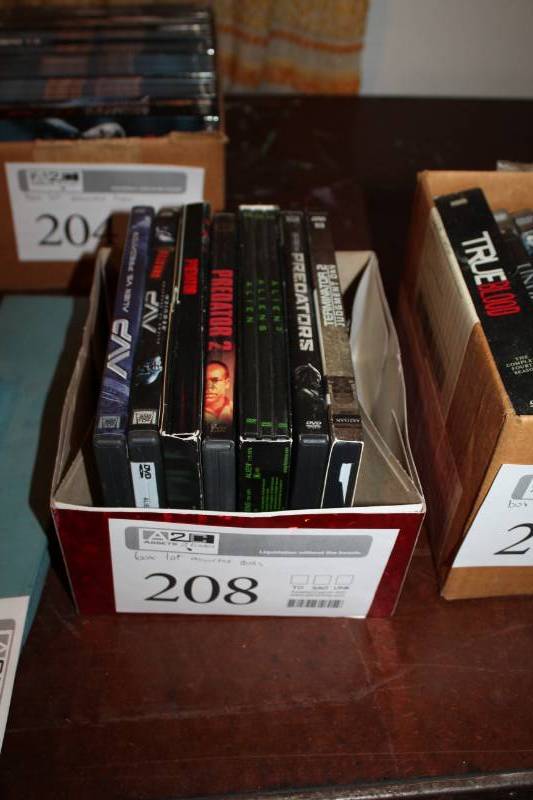 lot 208 image: DVDs - Alien 3, Predator, Terminator
