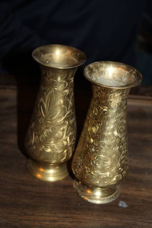 lot 139 image: Brass Candle Holders