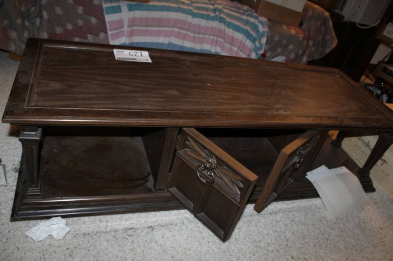 lot 125 image: Wood Center Table