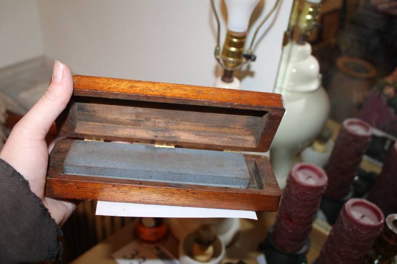 lot 317 image: Wet Stone with Wood Case
