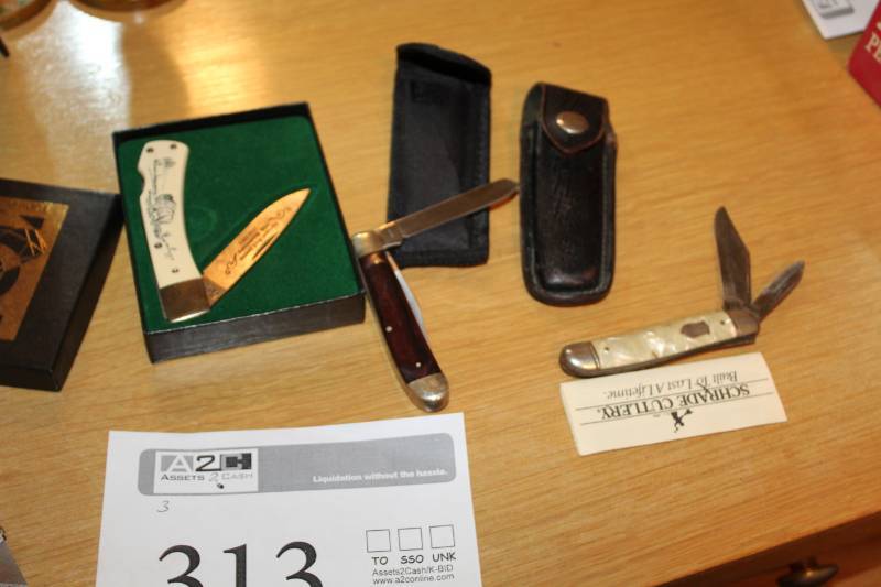 lot 313 image: Shrade Pocket Knives