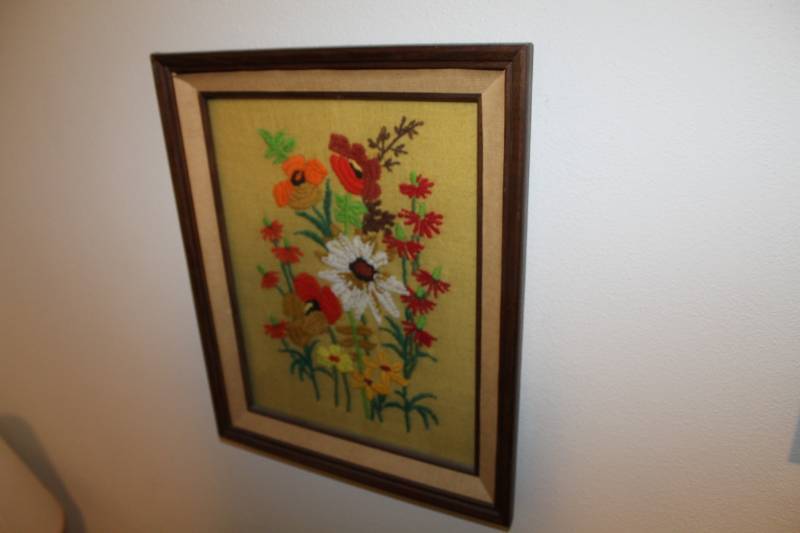 lot 367 image: Multiple Needle Point Wall Art