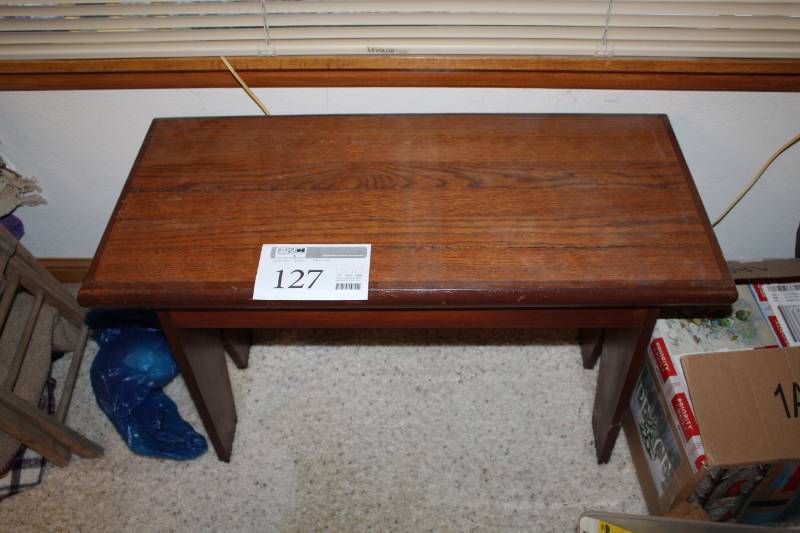lot 127 image: Wood Window Table