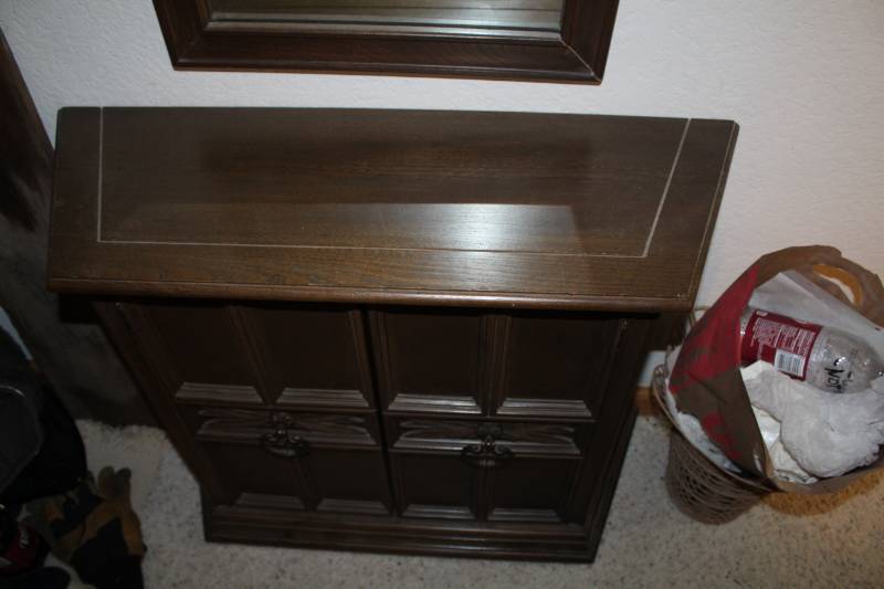 lot 117 image: Cabinet, Wall Mirror