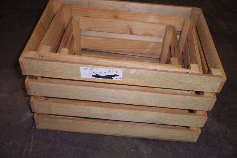 lot 20 image: Set of 3 Crates