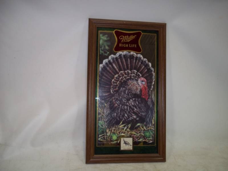 lot 49 image: Miller High Life Mirror 15 x 26