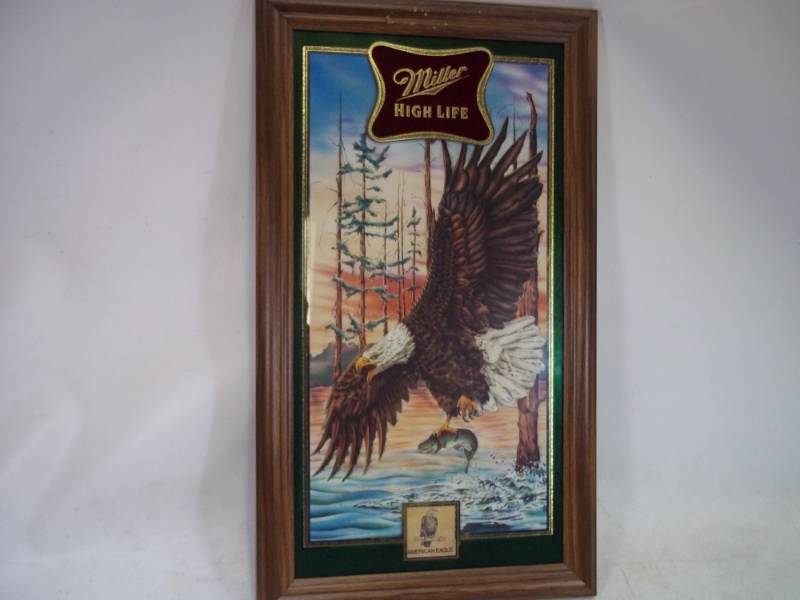 lot 50 image: Miller High Life Mirror 15 x 26