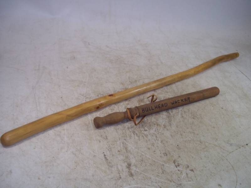 lot 97 image: Walking Stick and Club