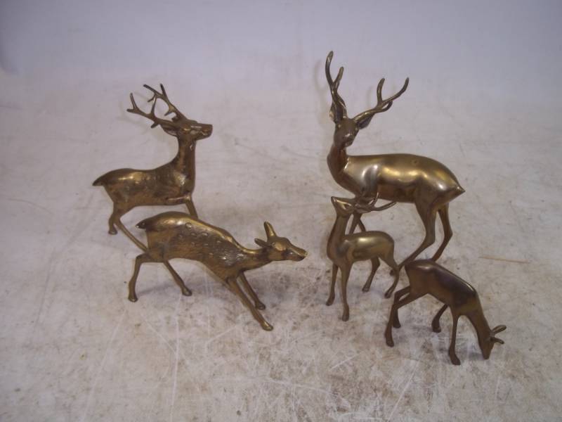 lot 107 image: Brass Deer