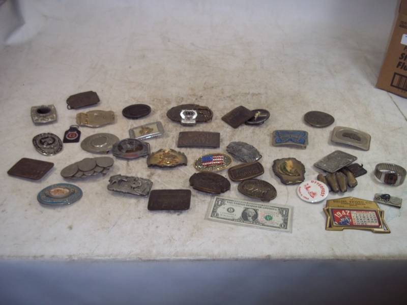 lot 136 image: Belt Buckle Lot