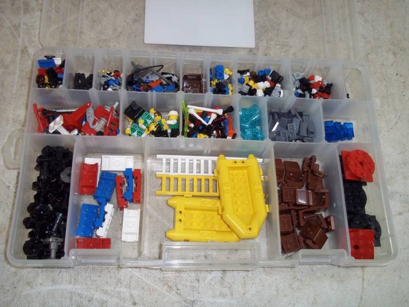 lot 159 image: Legos with storage box