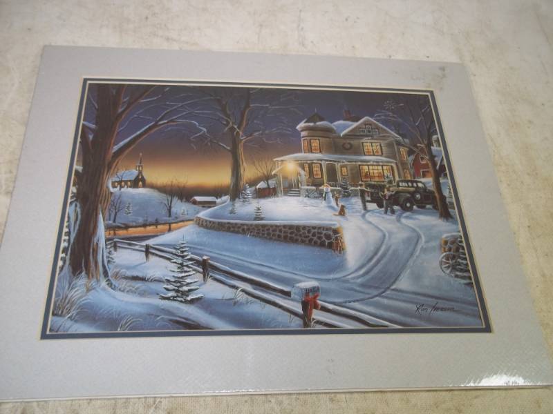 lot 170 image: Matted Winter Print
