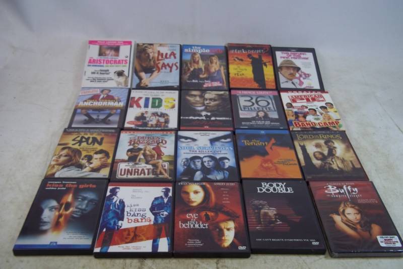 lot 203 image: 20 DVDs