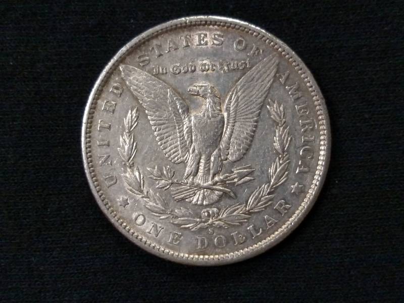 lot 15 image: 1890 S Morgan Silver Dollar...