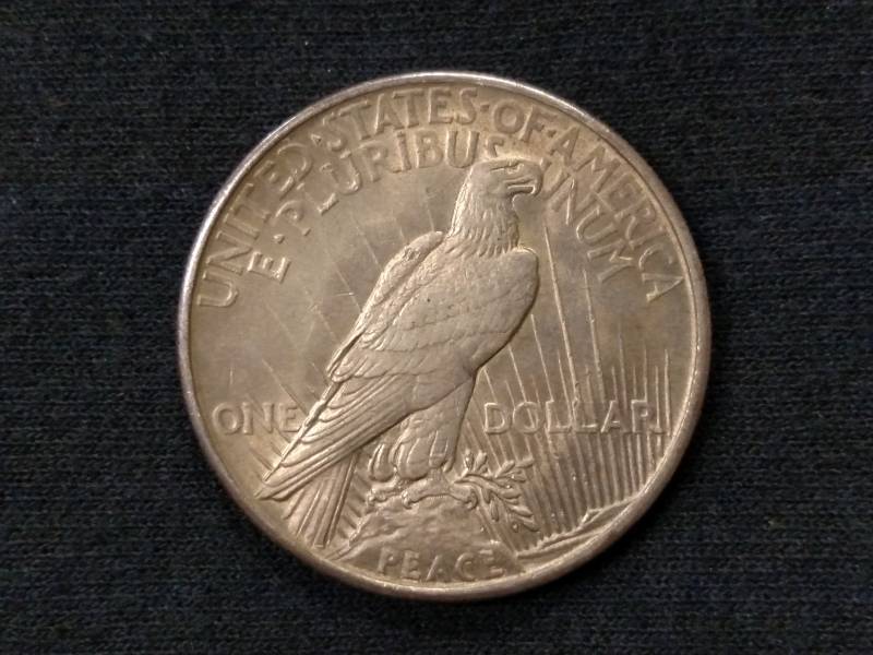 lot 24 image: 1921 Peace Silver Dollar, Nice Toni...