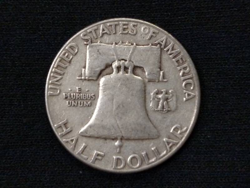 lot 48 image: 1950 Franklin Silver Half Dollar...