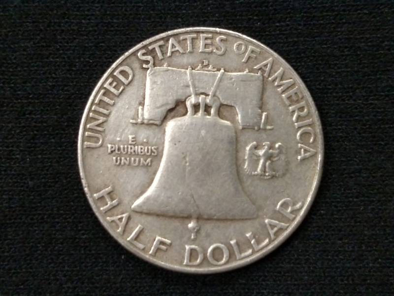 lot 52 image: 1953 D Franklin Silver Half Dollar...