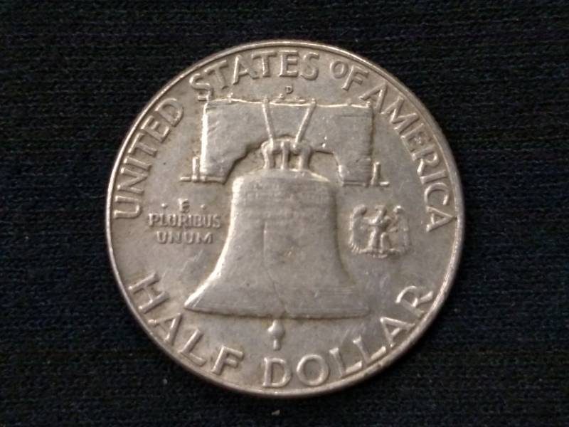 lot 55 image: 1962 D Franklin Silver Half Dollar...