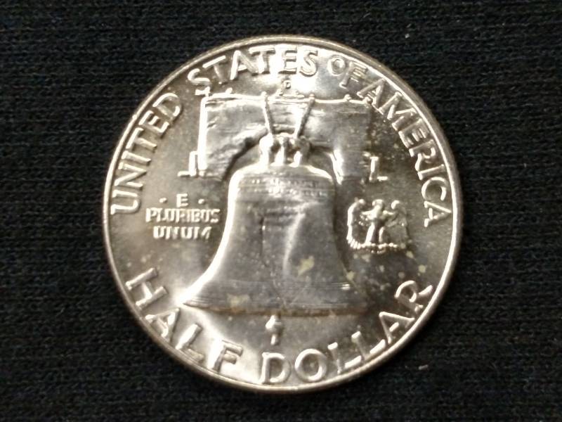 lot 56 image: 1963 D BU (Mint State) Franklin Sil...