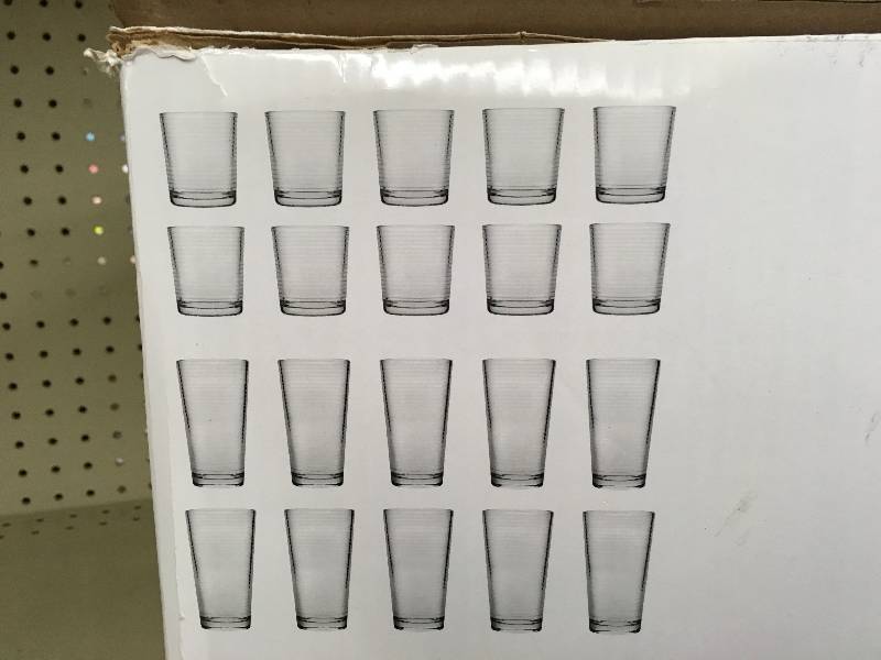 lot 202 image: Sisecam 20PC Drinkware, Retail $16.99
