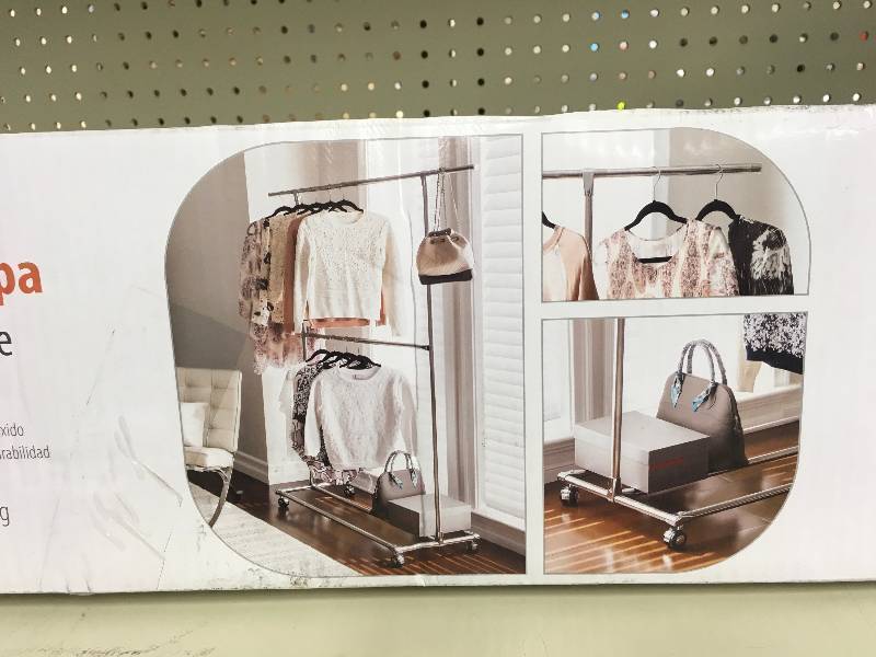 lot 217 image: Stainless Steel Garment Rack, Retail $39.99