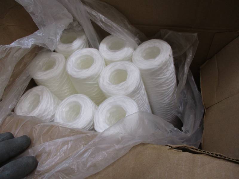 lot 7 image: String Wound Polypropylene Cartridge 20, 10 micron