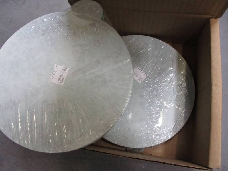 lot 33 image: 6 1200-Grit AO  3 Mil Tabbed PSA Film Disc