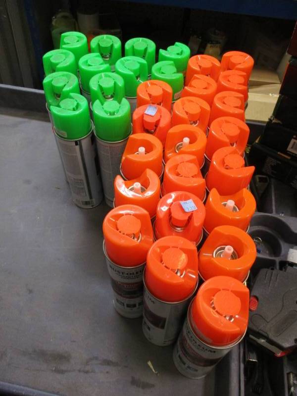lot 70 image: Marking Paint - GreenOrange