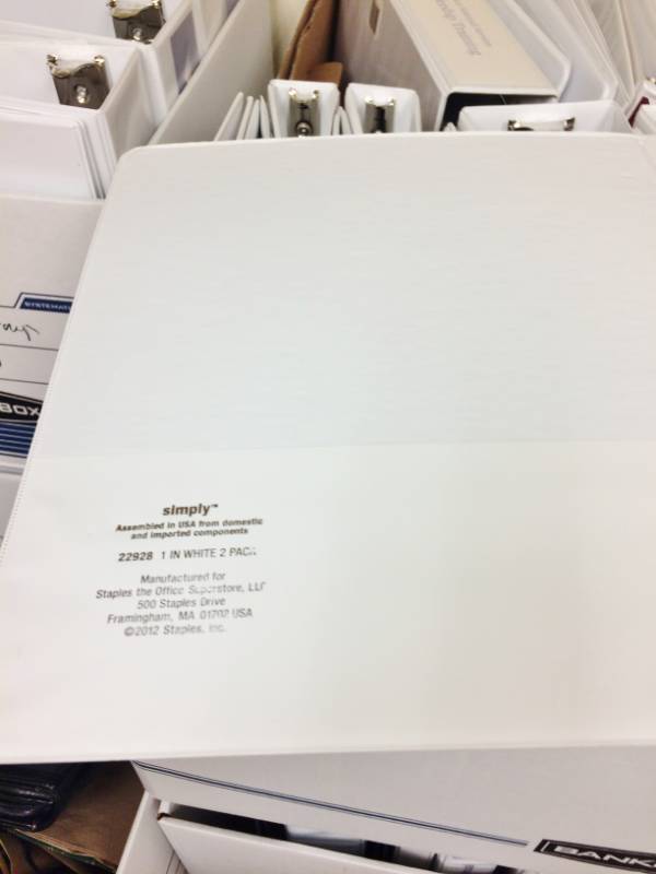 lot 2 image: Large Lot Of Miscellaneous File Folders Binders - Like New Condition 