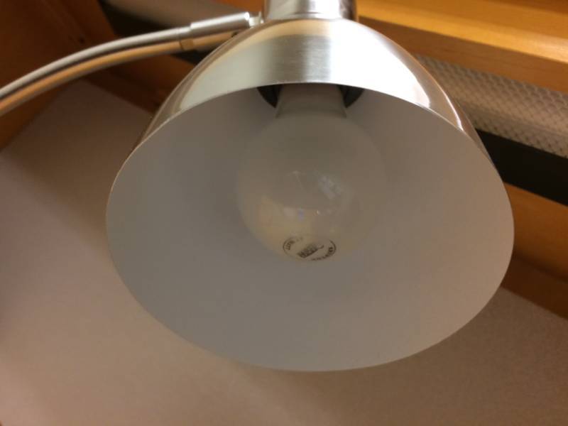 lot 29 image: Chrome Office Task Light Lamp - Excellent working Condition