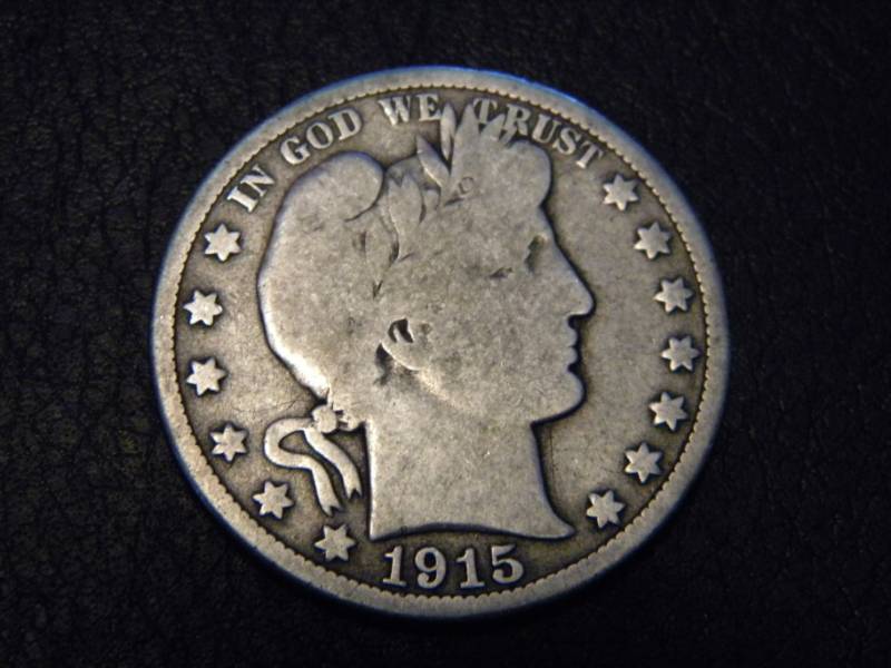 1915 D Barber Silver Half Dollar