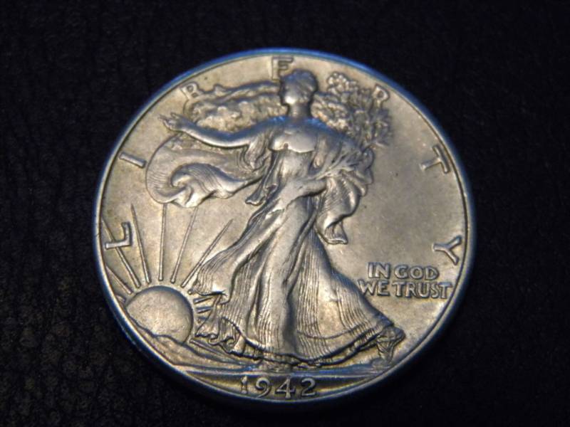 1942 Walking Liberty Silver Half Dollar
