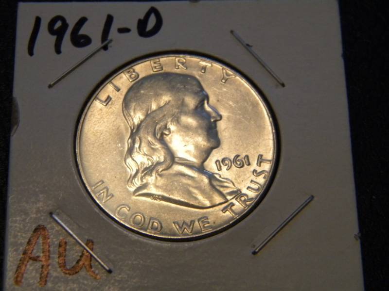1961 D Franklin Silver Half Dollar