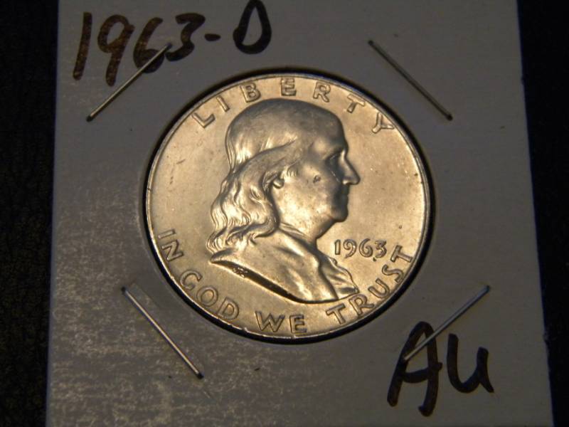1963 D Franklin Silver Half Dollar