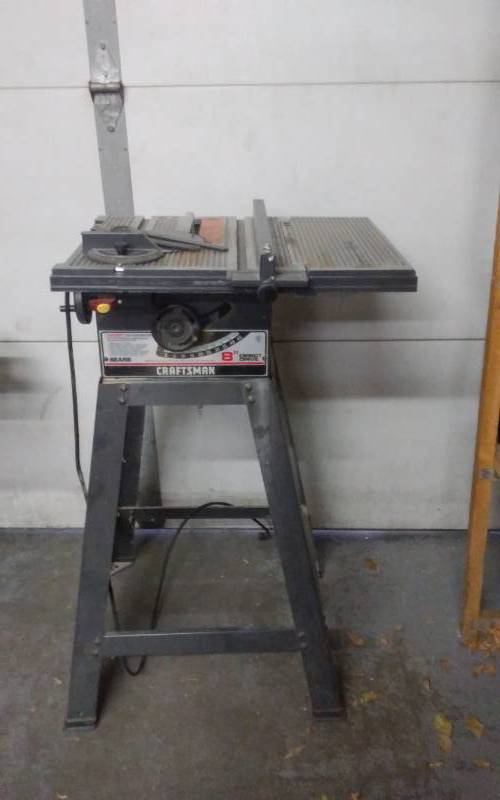 Free Standing Craftsman 8 Inch Table Saw Snowblower Table Saw