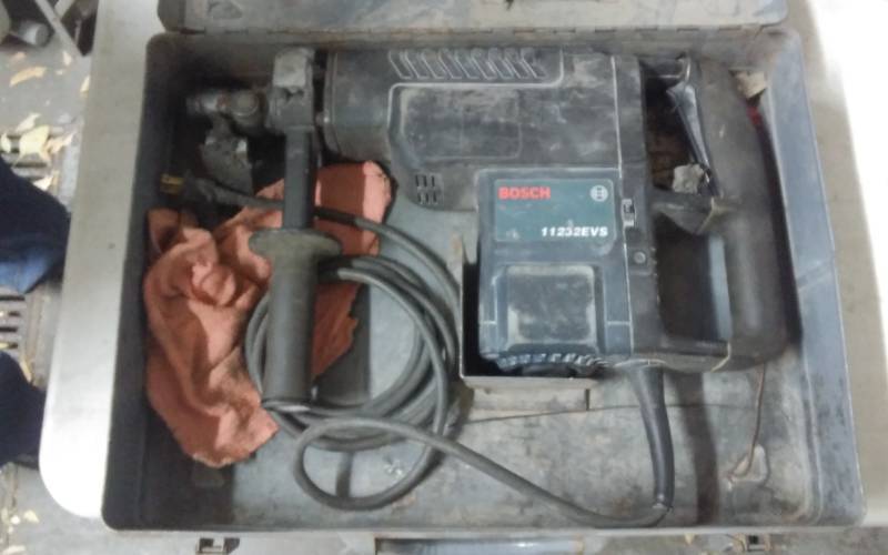 lot 23 image: Bosch Hammer Drill With Case #11232EUS
