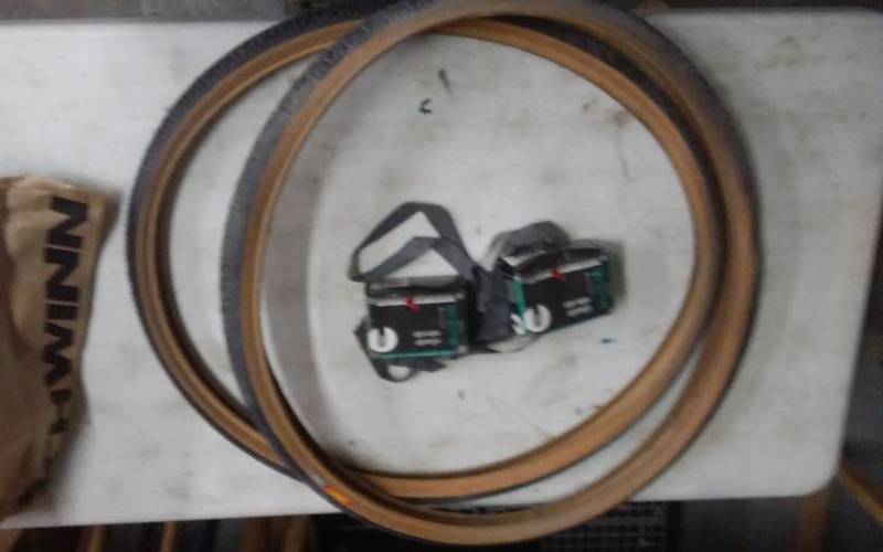 lot 27 image: New Old Stock-2 26 Inch X 1.5 Bike Tires & Tubes