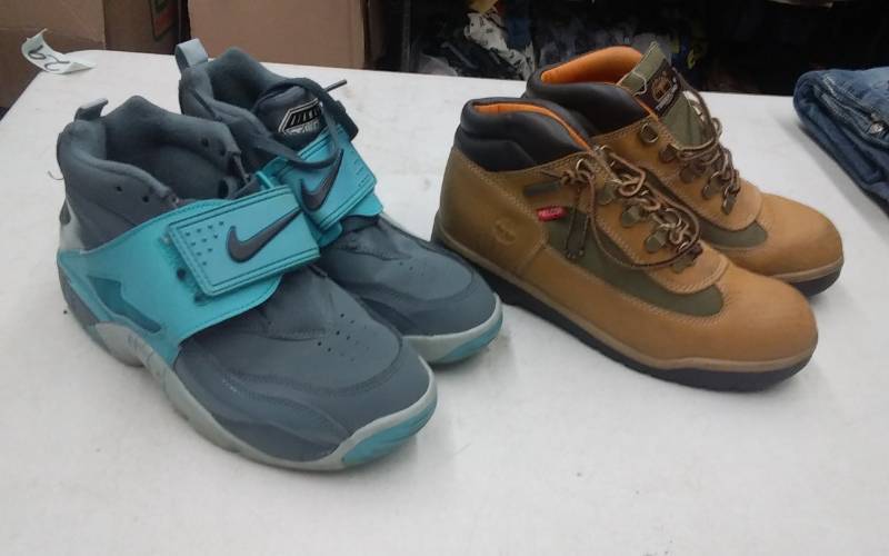 1-Pair Nike, 1-Pair Timberland Size 5 12