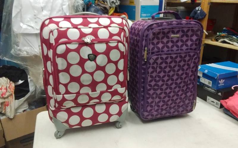 2-Rolling Carry-On Suitcases, Garment Bags & Related