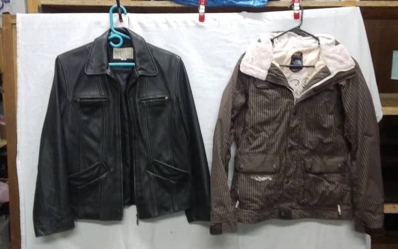 Ladies North Face & Leather Jackets Size M