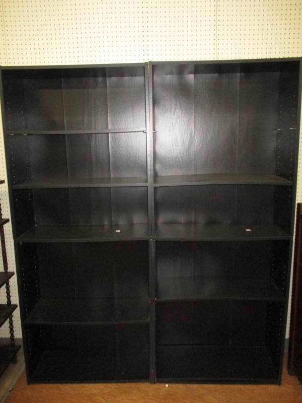 lot 112 image: Two Book Shelves with Adjustable Shelves