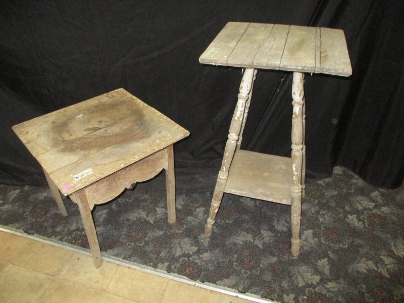 lot 113 image: Two antique Tables