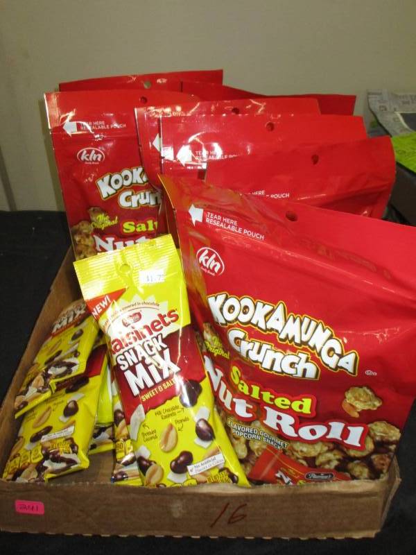 lot 241 image: 16 various nut roll crunch and raisonets