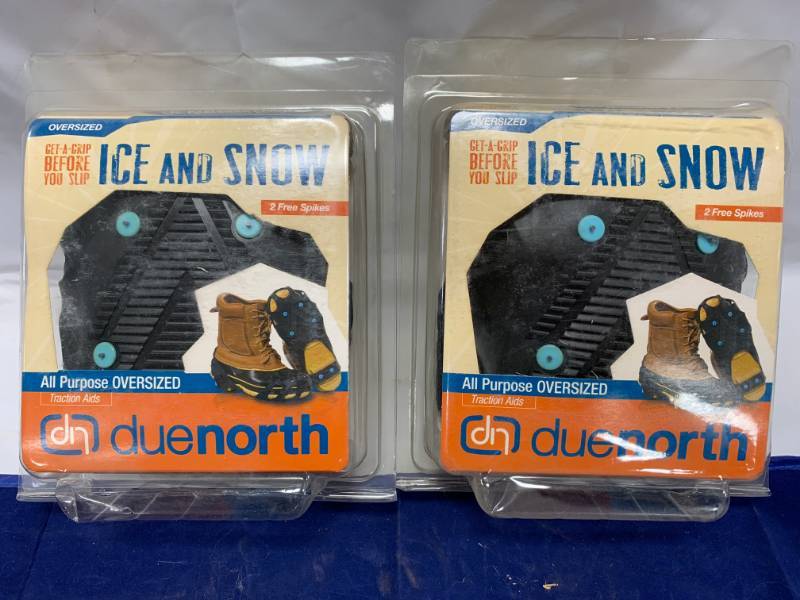 lot 13 image: Lot of 2 IceSnow Traction Cleats for Boots