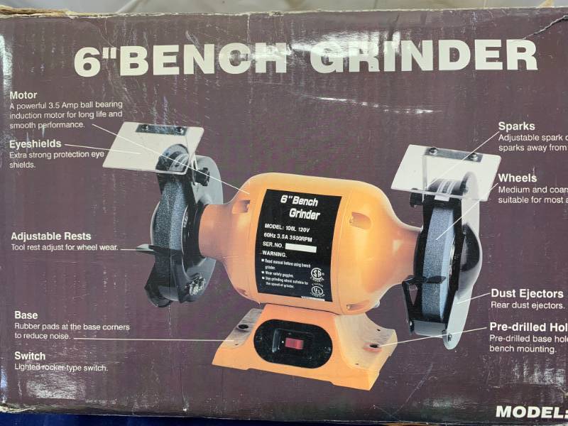 lot 32 image: New in Box Bench Grinder