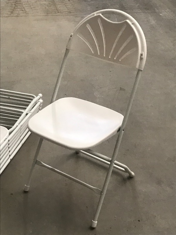 (8) Folding Fan-Back Chairs