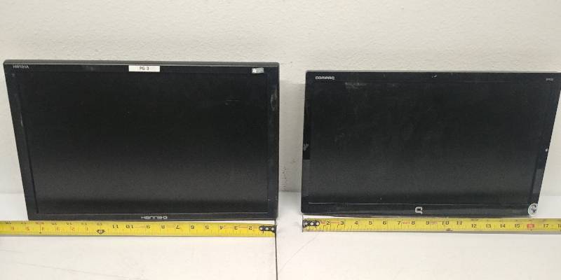 lot 32 image: 2 Widescreen Monitors without stands